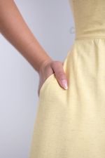 Vestido Pérola Amarelo Manteiga