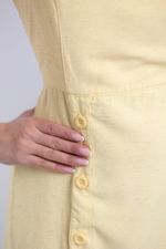 Vestido Pérola Amarelo Manteiga