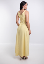 Vestido Pérola Amarelo Manteiga