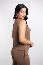 Conjunto Raquel Marrom Castanho