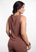 Conjunto Raquel Marrom Bordô