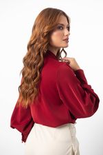 Blusa Realeza Vermelho Bordô
