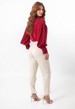 Blusa Realeza Vermelho Bordô