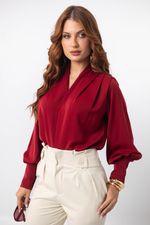 Blusa Realeza Vermelho Bordô