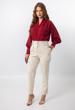 Blusa Realeza Vermelho Bordô