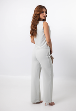 Conjunto Raquel Cinza Cristal 