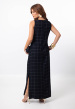 Vestido Débora Preto Quadriculado 