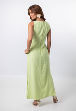 Vestido Débora Verde Lima Quadriculado
