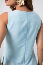 Vestido Débora Azul Bebê