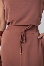 Conjunto Célia  Marrom Bordô