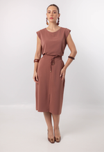 Conjunto Célia  Marrom Bordô
