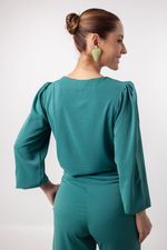 Conjunto Rebeca Verde Petróleo