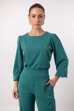 Conjunto Rebeca Verde Petróleo