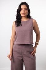 Conjunto Abigail Marrom Bordô