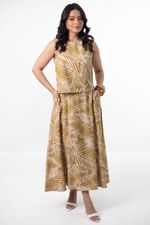 Conjunto Carmélia Folhagem Bege