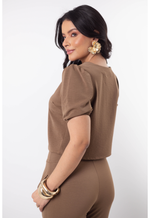 Conjunto Cecília Marrom Castanho