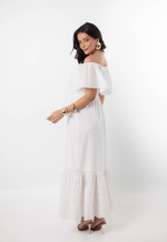 Vestido Laura Bordado Off White
