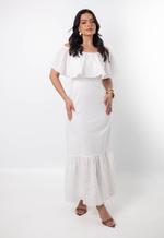 Vestido Laura Bordado Off White