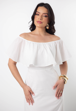 Vestido Laura Bordado Off White