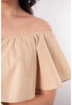 Vestido Laura Bordado Bege