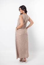 Vestido Fernanda Marrom Cappuccino