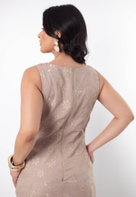 Vestido Fernanda Marrom Cappuccino