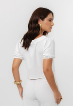 Blusa Cecília Alfaiataria Mari Off White 