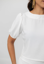 Blusa Cecília Alfaiataria Mari Off White 