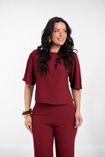 Blusa Tânia Dunas Marsala