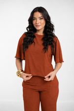 Blusa Tânia Dunas Terracota