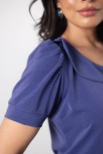 Blusa Deyse Azul Carbono