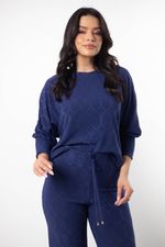 Conjunto Andrielly Azul Marinho