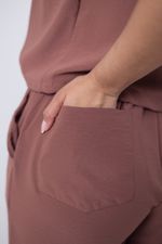 Conjunto Bruna Marrom Bordô