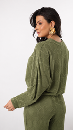Conjunto Andrielly Verde Exército