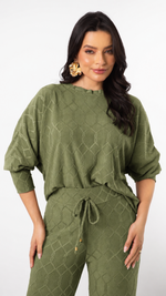 Conjunto Andrielly Verde Exército