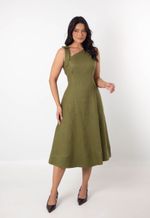 Vestido Marcela Verde militar