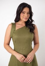 Vestido Marcela Verde militar
