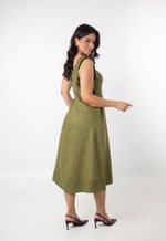 Vestido Marcela Verde militar