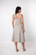 Vestido Priscilla Bege