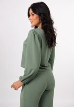 Conjunto Rebeca Verde Militar