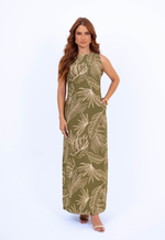 Vestido Débora Verde Estampado 