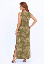 Vestido Débora Verde Estampado 