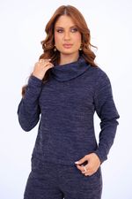 Conjunto Tatiane Azul Marinho Mescla