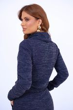 Conjunto Tatiane Azul Marinho Mescla