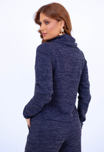Conjunto Tatiane Azul Marinho Mescla