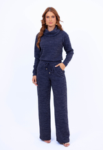 Conjunto Tatiane Azul Marinho Mescla
