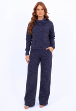 Conjunto Tatiane Azul Marinho Mescla