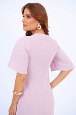 Vestido Ágatha Fúscia Mescla