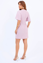 Vestido Ágatha Fúscia Mescla