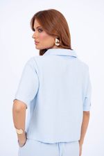 Conjunto Núbia Azul Bebê